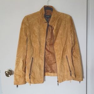 Leather suede jacket